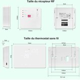 KETOTEK pametni wifi termostat z rf sprejemnikom za plinski kotel / talno ogrevanje 5A 220V odprta embalaža | Shoptok.si
