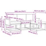  Set vanjskih sofa 4 kom. Prirodna i antracit | shoptok.hr