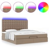 vidaXL okvir kreveta s madracem cappuccina 180x200cm umjetna koža | shoptok.hr