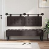  Držeće uzglavlje Zidne Tamno smeđa 130 x 55 x 5 cm tkanina - Tamno smeđa 120 cm bez LED | shoptok.hr