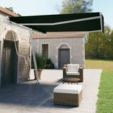 vidaXL Prostostoječa avtomatska tenda 400x350 cm antracitna Cene
