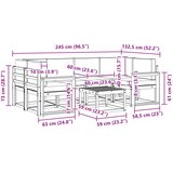  Set vanjskih sofa 7 kom. Prirodna i krem | shoptok.hr
