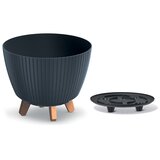 Microcer Saksija Lamia 30cm sa nogarima i rezervoarom - antracit S433 Cene