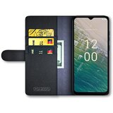 INORCO Magnetna preklopna torbica za telefon Nokia C32, odporna na praske, denarnica s stojalom iz pravega razcepljenega usnja, (22036877) | Shoptok.si
