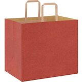  Papirnate vrećice 250 kom s ručkama crvene 32x22x28 cm | shoptok.hr