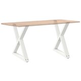  noge jedilne mize 2 kosa bela 80x(72-73,3) cm jeklo, (21828224) | Shoptok.si