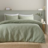 Catherine Lansfield Zelena posteljnina za zakonsko posteljo 200x200 cm Jacob Geo – | Shoptok.si