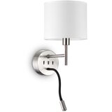 Ideal Lux led fleksibilna lampa sa monturom set up 1xE27/42W+LED/3W/230V usb hrom | Eponuda.com
