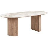 House Nordic Blagovaonski stol s pločom stola u mramornom dekoru 100x210 cm Athens – | shoptok.hr