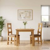  Stolac za blagovanje 2 pcs Čvrsto Hrastovo Drvo Siva | shoptok.hr