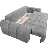 MID.YOU ZOFA S POSTELJNO FUNKCIJO, siva tekstil | Shoptok.si