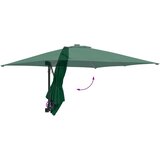  Vrtni suncobran Zelena 248,5 x 247,5 x 160 cm Poliester i čelik | Eponuda.com