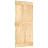  Klizna vrata 95 x 210 cm Čvrsta borovina (neobrađena) | shoptok.hr