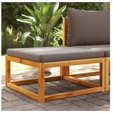 vidaXL Vrtni tabure s jastukom 65x65x29 cm od masivnog drva bagrema | shoptok.hr