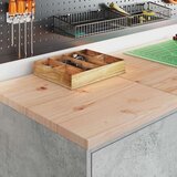 vidaXL Garažni ormar za odlaganje 40x51x85 cm masivne borovine | shoptok.hr