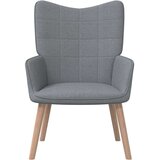  Stolica za opuštanje s osloncem za noge svjetlosiva od tkanine | shoptok.hr
