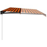  Tenda na ručno uvlačenje LED 600 x 300 cm narančasto-smeđa | shoptok.hr