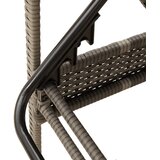  Ležaljka za sunčanje s jastukom siva 63x200x81 cm poliratan | Eponuda.com