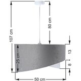 Luster na sajli GALAXY 1xE27/60W/230V | Eponuda.com