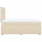  Krevet box spring s madracem krem 120 x 190 cm od tkanine Slike