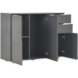  Komoda visoki sjaj siva 107x35x80,5 cm | Eponuda.com