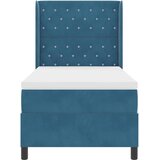  Krevet s opruga kutije s madracem Plava 90 x 190 cm Baršun | shoptok.hr