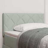 vidaXL Naslon za glavu Dizajn dijamantnih blokova Svjetlosiva 100 cm Baršun | shoptok.hr