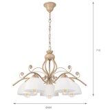 Brilagi Luster na lancu ANTICO MODERN 5xE27/60W/230V bež | Eponuda.com
