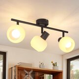 Nettlife Črna stropna svetilka E14 Vintage steklena senčila Notranja moderna svetilka za spalnico Dnevna soba, (22116881) | Shoptok.si