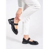 GOODIN Black women's shoes on a flat sole with a metallic application | shoptok.hr