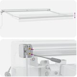 Tenda na uvlačenje antracit i bijela 3x2,5 m tkanina i aluminij | shoptok.hr