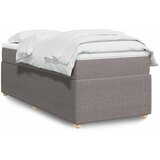  Krevet s oprugama i madracem smeđesivi 80x200 cm od tkanine | shoptok.hr