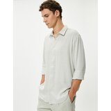 Koton Italian Collar Shirt Long Sleeve Cotton Regular Fit Cene