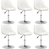 vidaXL Jedilni stoli 6 kosov belo umetno usnje Cene