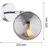  Argon 3989 - Zidna lampa SATELITE 1xE27/15W/230V sjajni hrom/siva | Eponuda.com