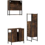  3-dijelni set kupaonskog namještaja boja hrasta drveni | shoptok.hr