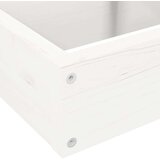 vidaXL Vrtna sadilica s 4 razine 80 5 x 79 x 36 cm bijela od borovine | shoptok.hr