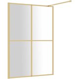  Stijenka za walk-in tuš sa staklom ESG zlatna 140 x 195 cm | shoptok.hr