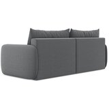 Makamii Siva žametna raztegljiva/s prostorom za shranjevanje sedežna garnitura 238 cm Kalena – | Shoptok.si