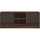 vidaXL TV ormarić sa staklenim vratima smeđa boja hrasta 102x37x42 cm | shoptok.hr