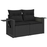 vidaXL 4-dijelni set vrtnih sofa od poliratana s jastucima crni | shoptok.hr