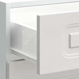 vidaXL Kuhinjska osnovna omarica Kalmar visok sijaj bela inž. les | Shoptok.si