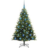 vidaXL Umjetna zložljiva božićna jelka 150 LED Zelena 150 cm PVC in PE | Shoptok.si