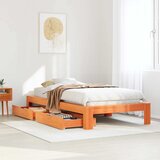 Maison Chic Posteljni okvir - Enojna postelja - Postelja za odrasle brez vzmetnice voščeno rjav 90x190 cm borovina-J8157, (21770935) | Shoptok.si