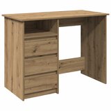 Maison Chic Pisalna miza - Računalniška miza artisan hrast 102x50x75 cm inženirski les, (21785717) | Shoptok.si
