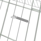  Kletka za piščance srebrna 650 x 100 x 85 cm Cinkana jeklena, (5000204318) | Shoptok.si