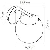 Nordlux zidna lampa grant 1xE14/40W/230V crna | Eponuda.com