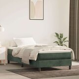  Madrac s oprugama tamnozeleni 80 x 210 x 20 cm baršunasti | shoptok.hr