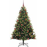  Umjetno savitljivo božićno drvce s 300 LED dioda Zelena 180 cm | shoptok.hr