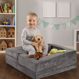 ECO TOYS Modularna sklopiva sofa za djecu – 4 mekana jastuka, siva, | shoptok.hr